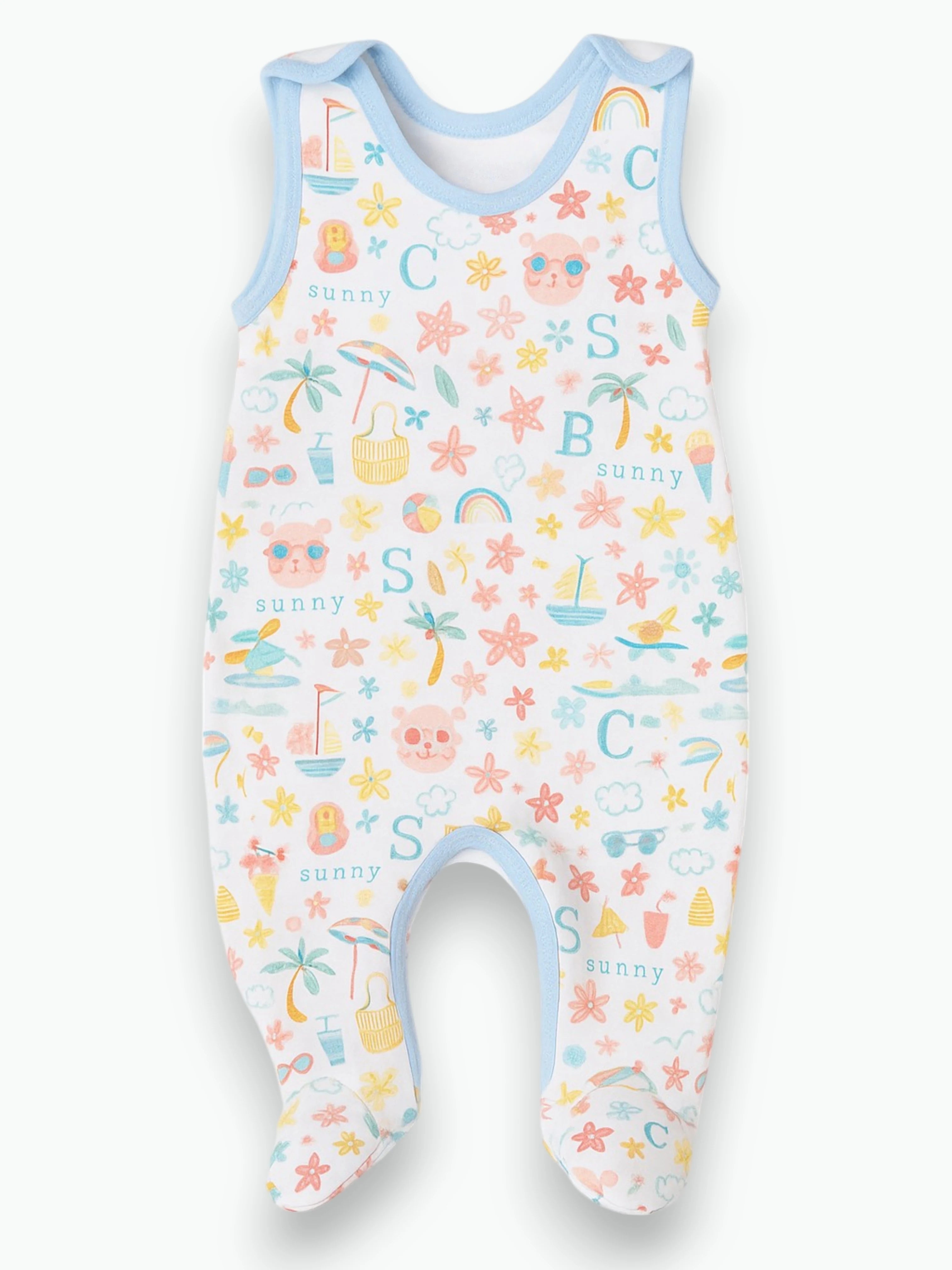 Sa salopette océan en coton biologique Oeko-Tex®