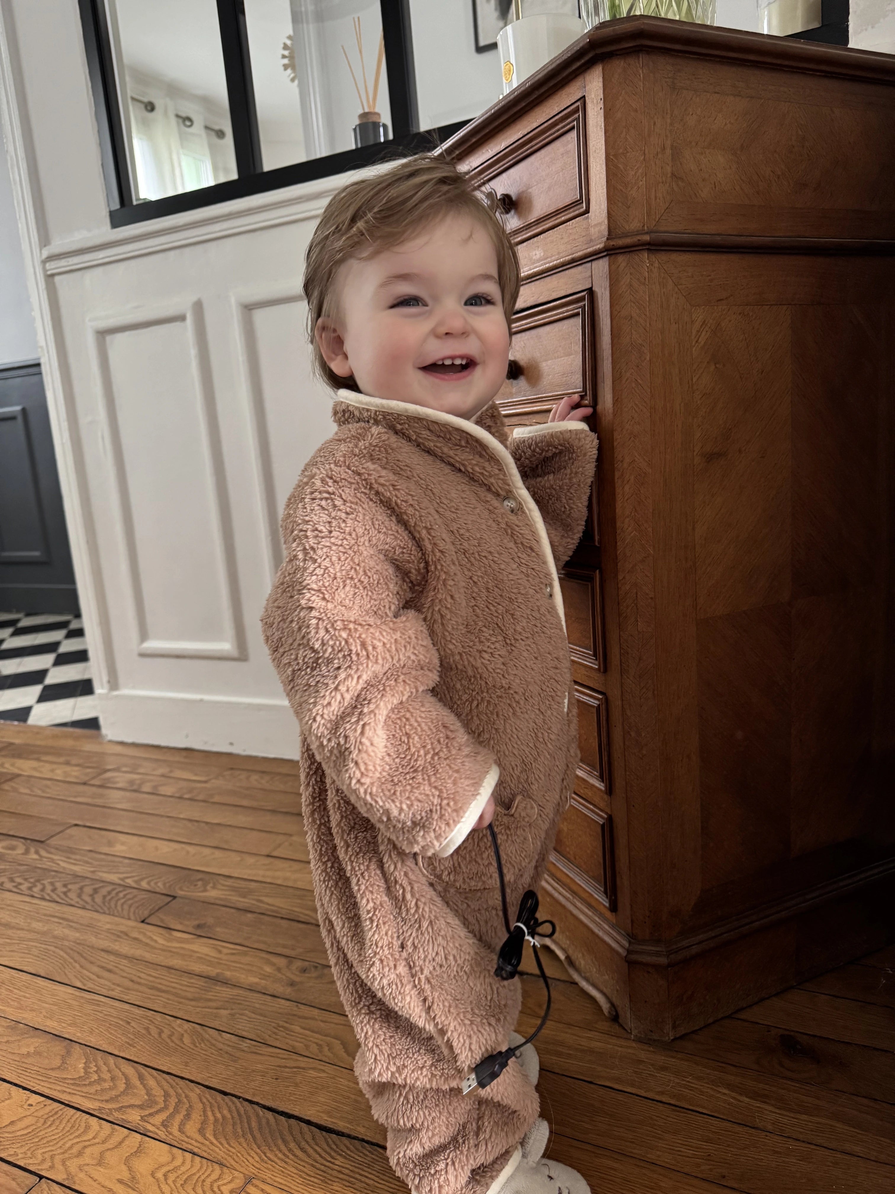 Malo - Sa barboteuse douillette ourson
