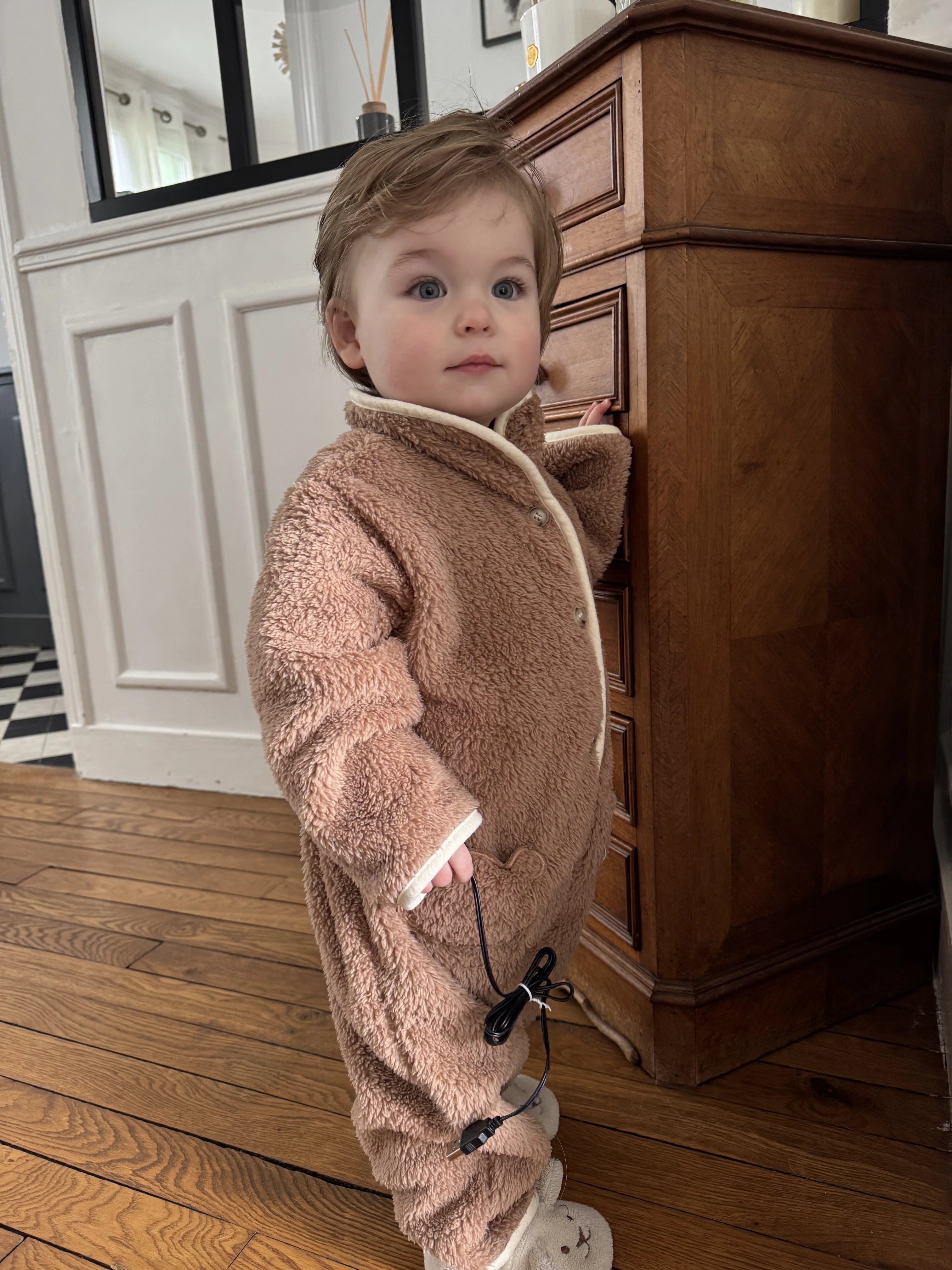 Malo - Sa barboteuse douillette ourson