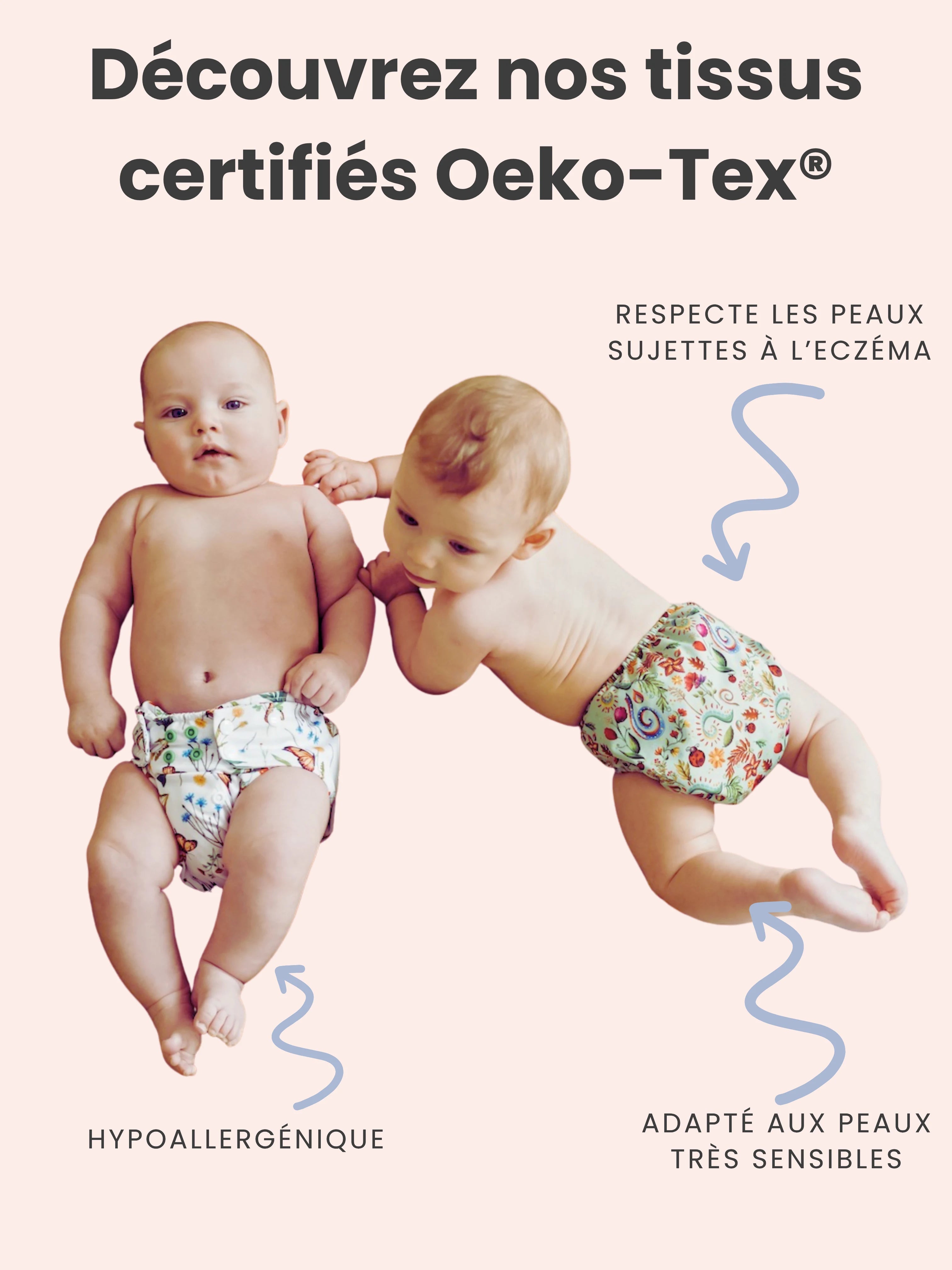 Enfin une culotte Oeko-Tex® conçue pour aider votre enfant à devenir propre le jour et la nuit