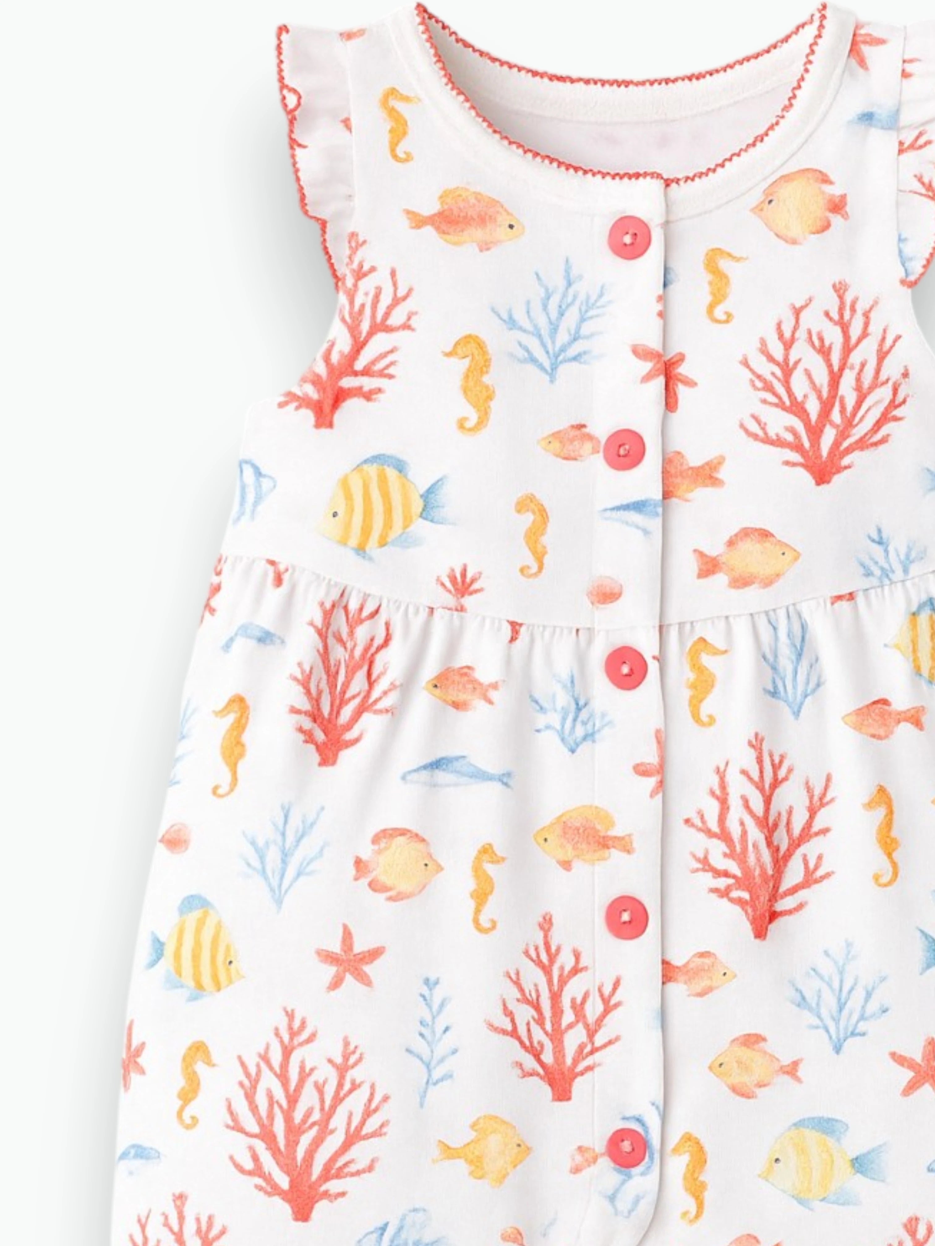 Salopette océan en coton biologique Oeko-Tex®