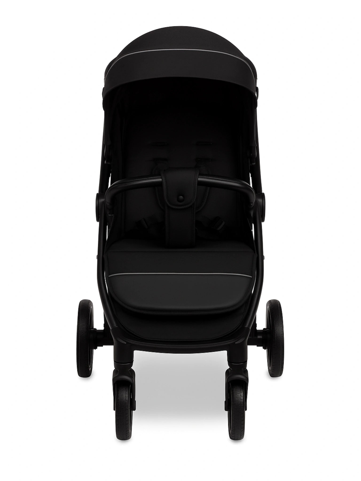 Poussette citadine noire Caretero légère et compacte