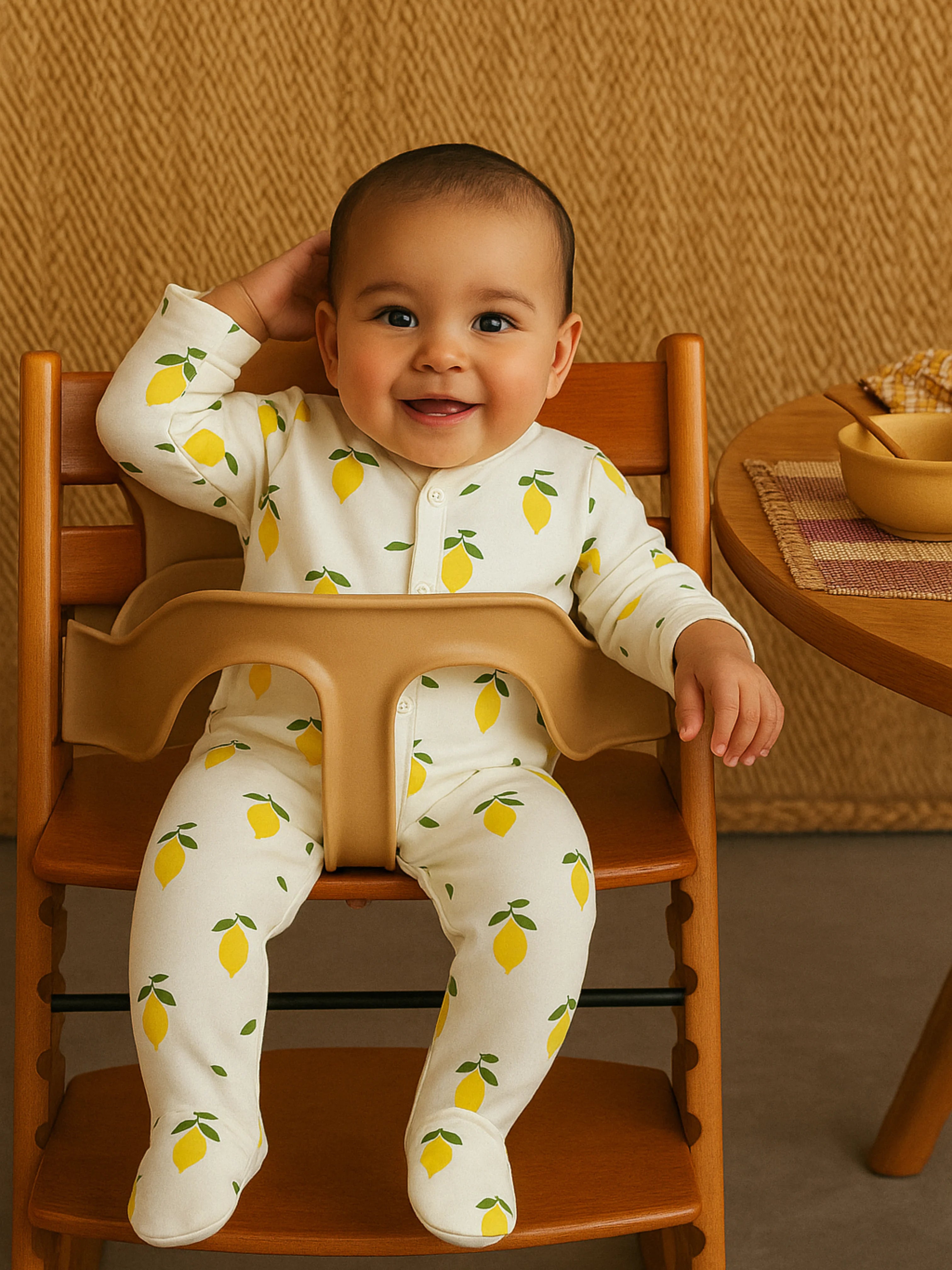Fraîcheur d’Été & Douceur Naturelle | Le Pyjama Petits Citrons en Coton Biologique Oeko-Tex®