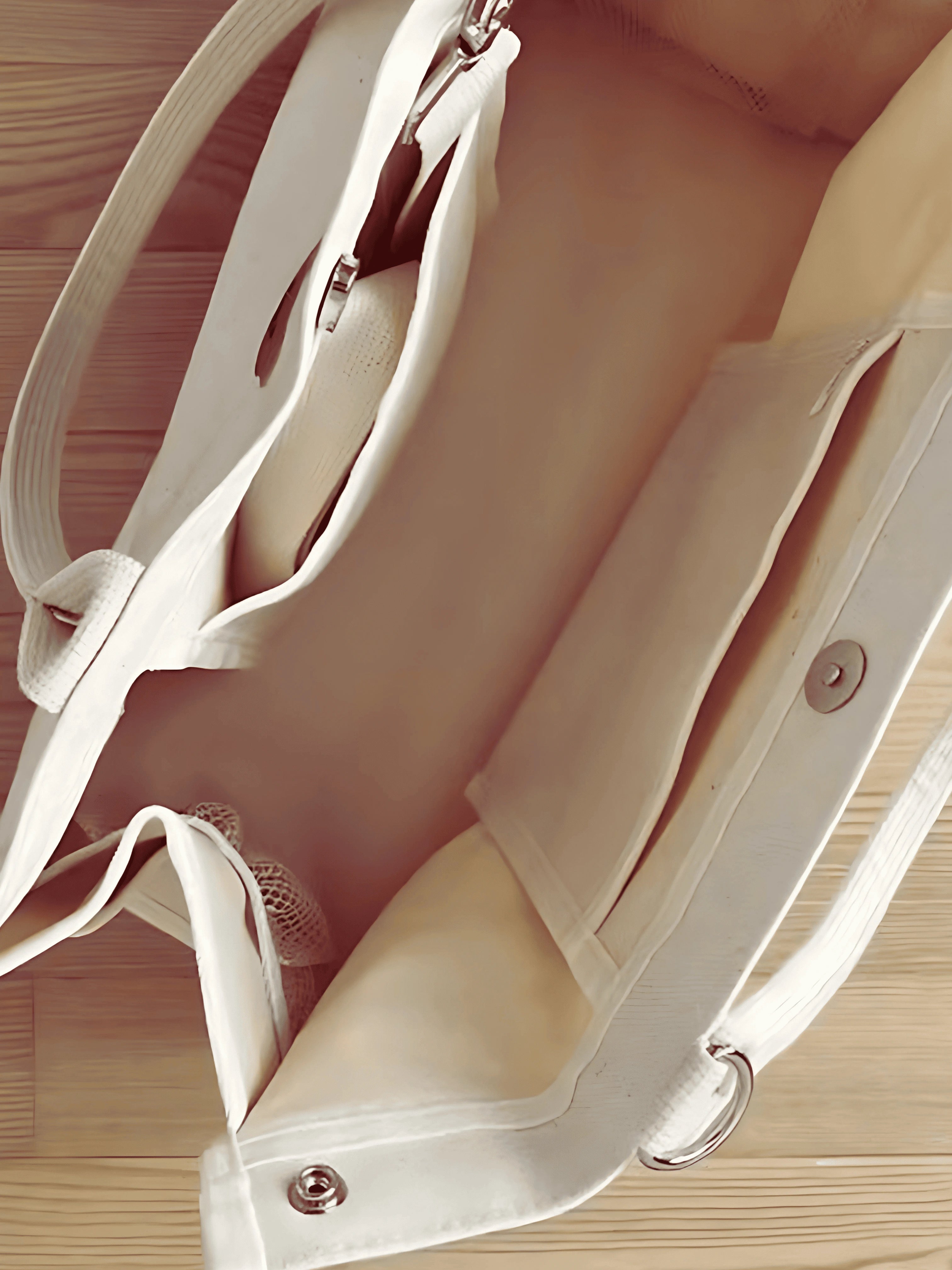 Noé - Sac à langer blanc multifonction – Élégant avec design ours et intérieur spacieux