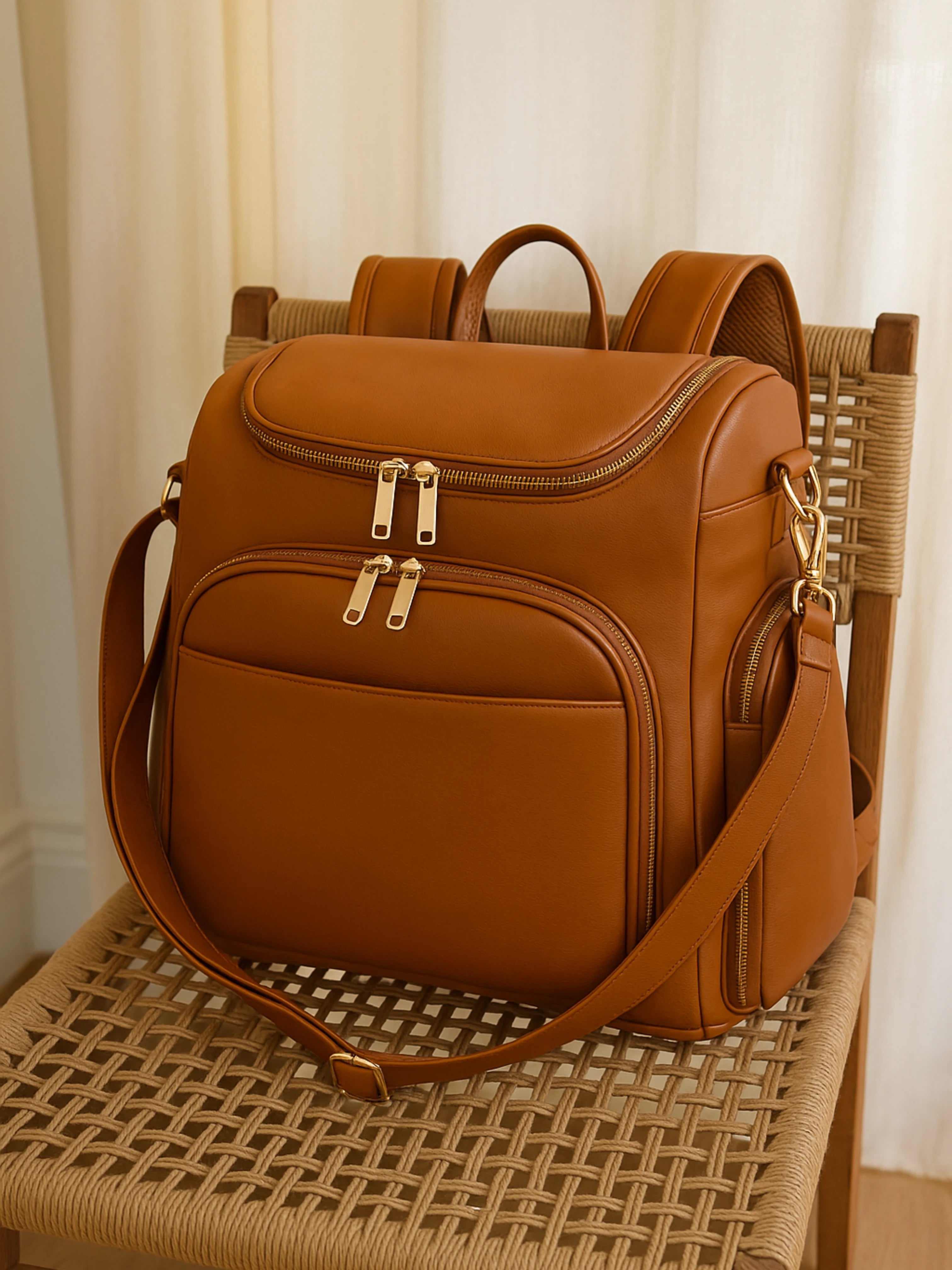 Ultra Organisé & Chic Sans Compromis | Le Sac à Langer Vegan avec Tapis, Pochette & Isotherme Intégré