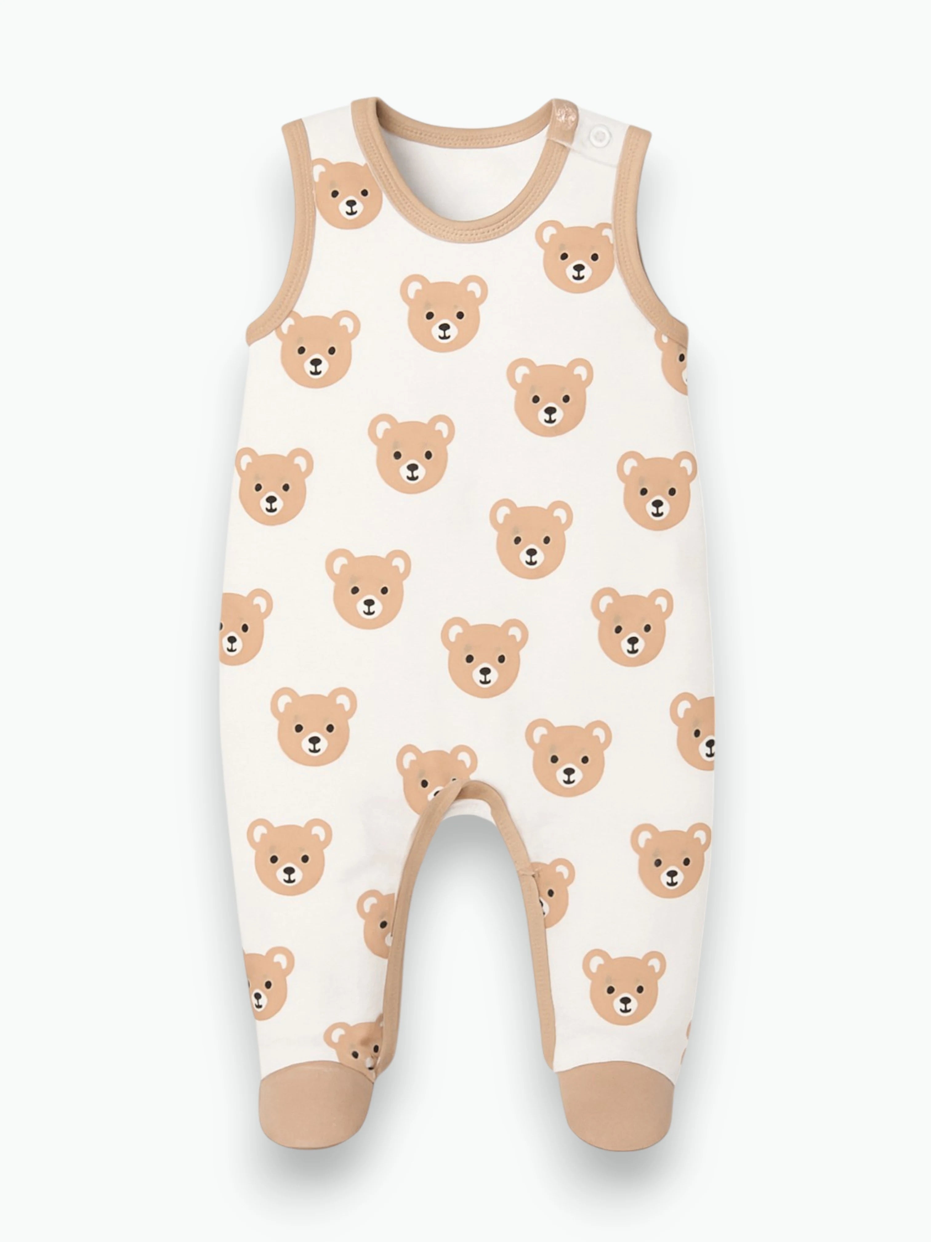 Salopette ourson en coton biologique Oeko-Tex®