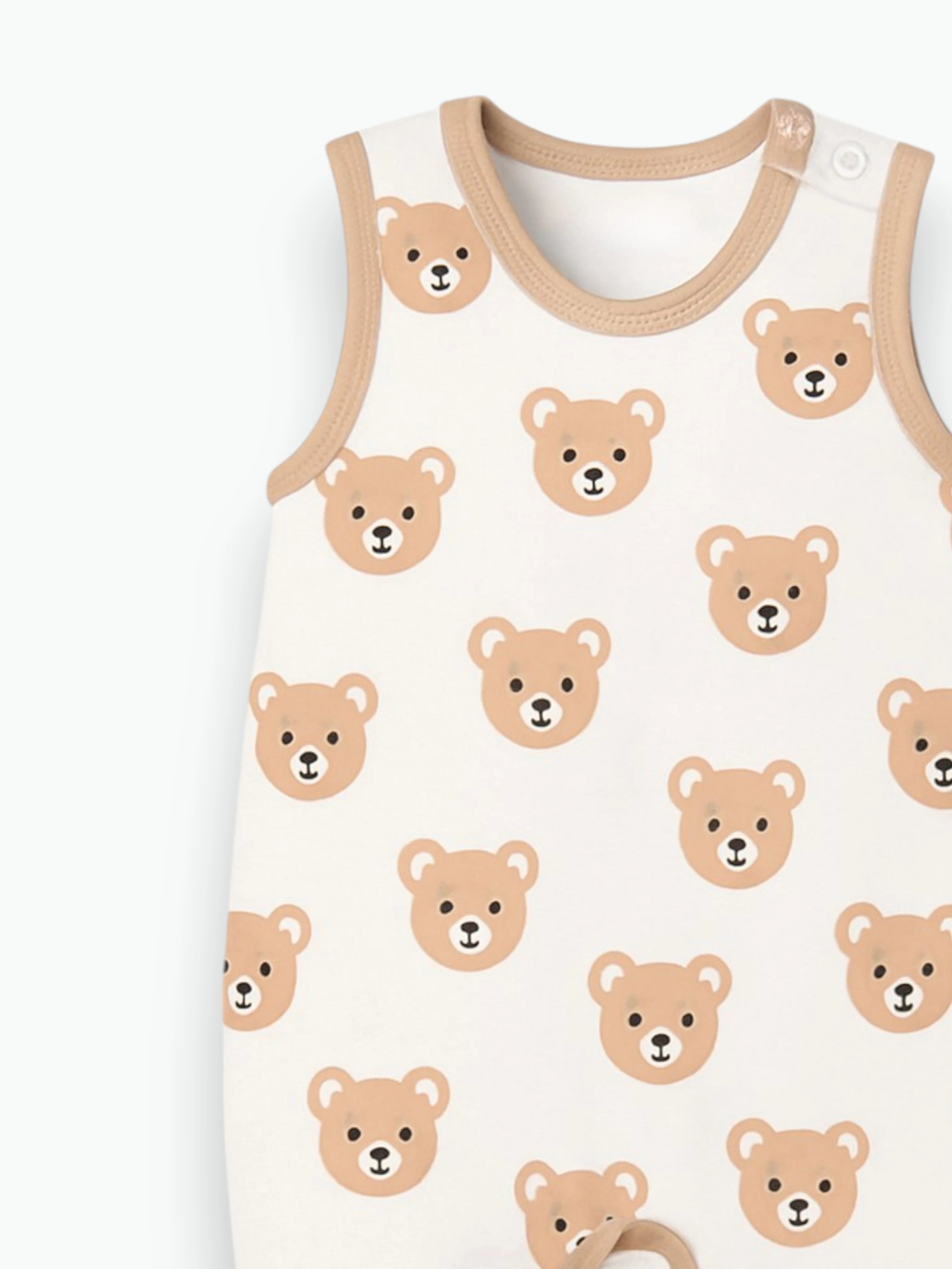 Salopette ourson en coton biologique Oeko-Tex®