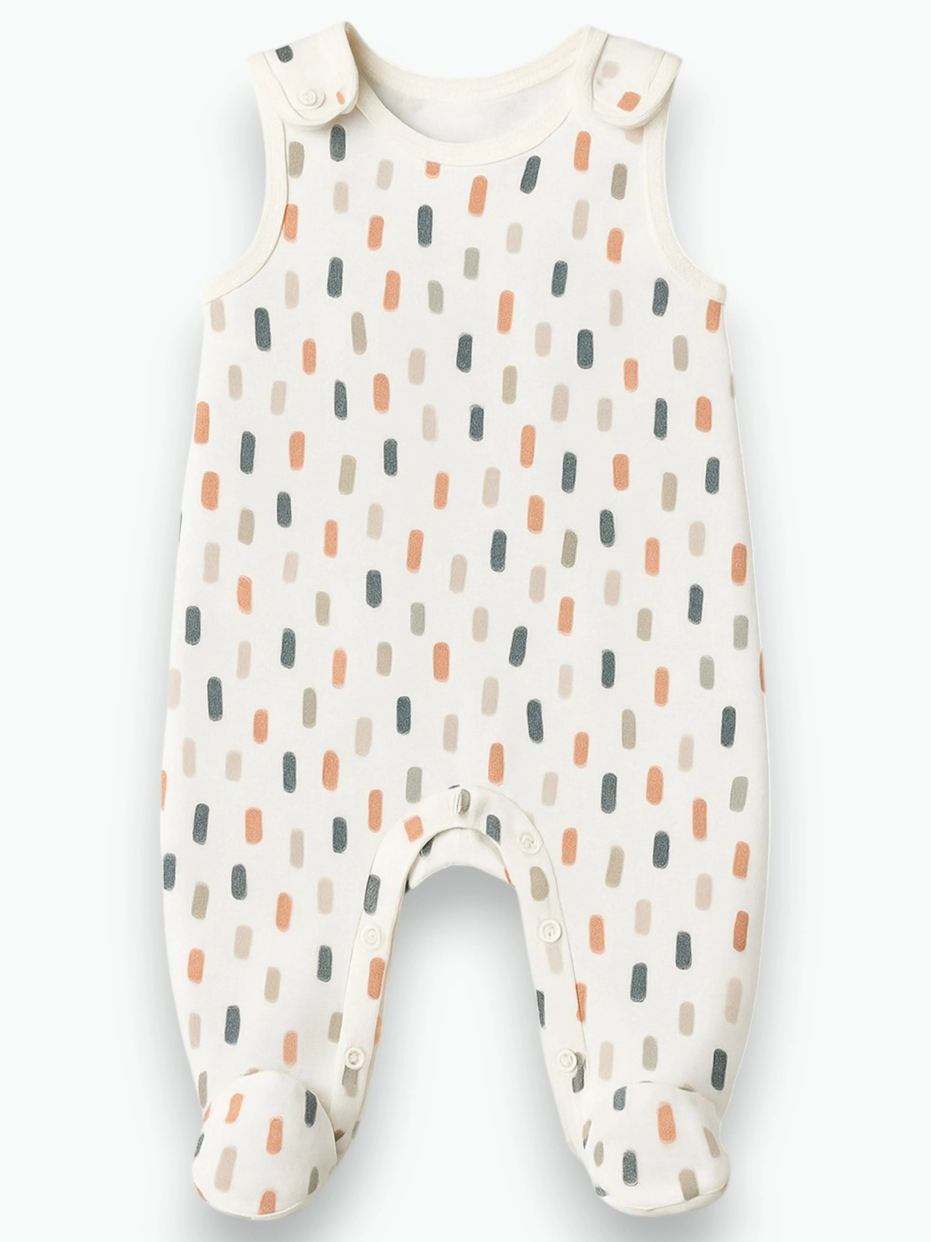 Sa salopette confettis en coton biologique Oeko-Tex®