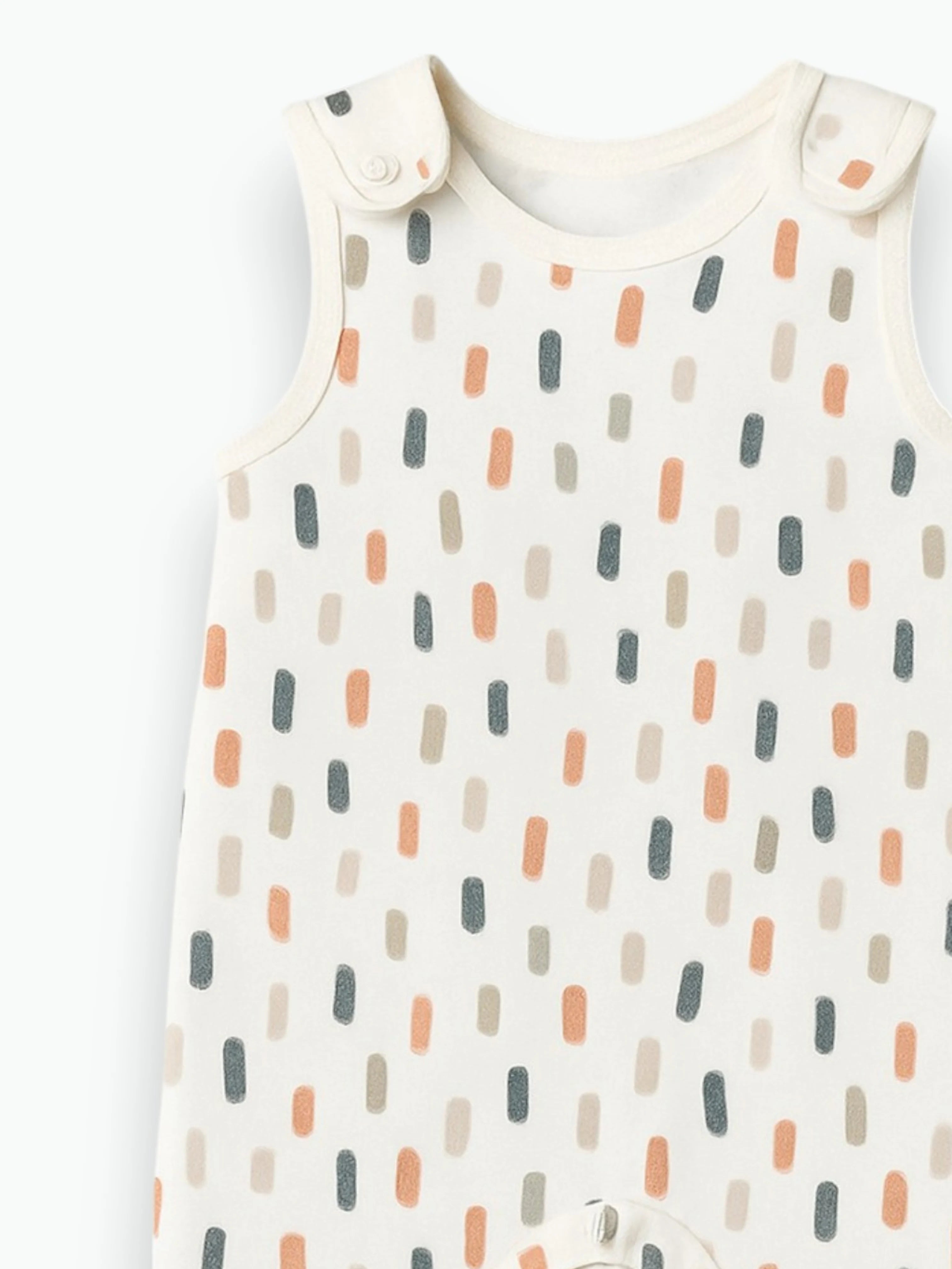 Sa salopette confettis en coton biologique Oeko-Tex®