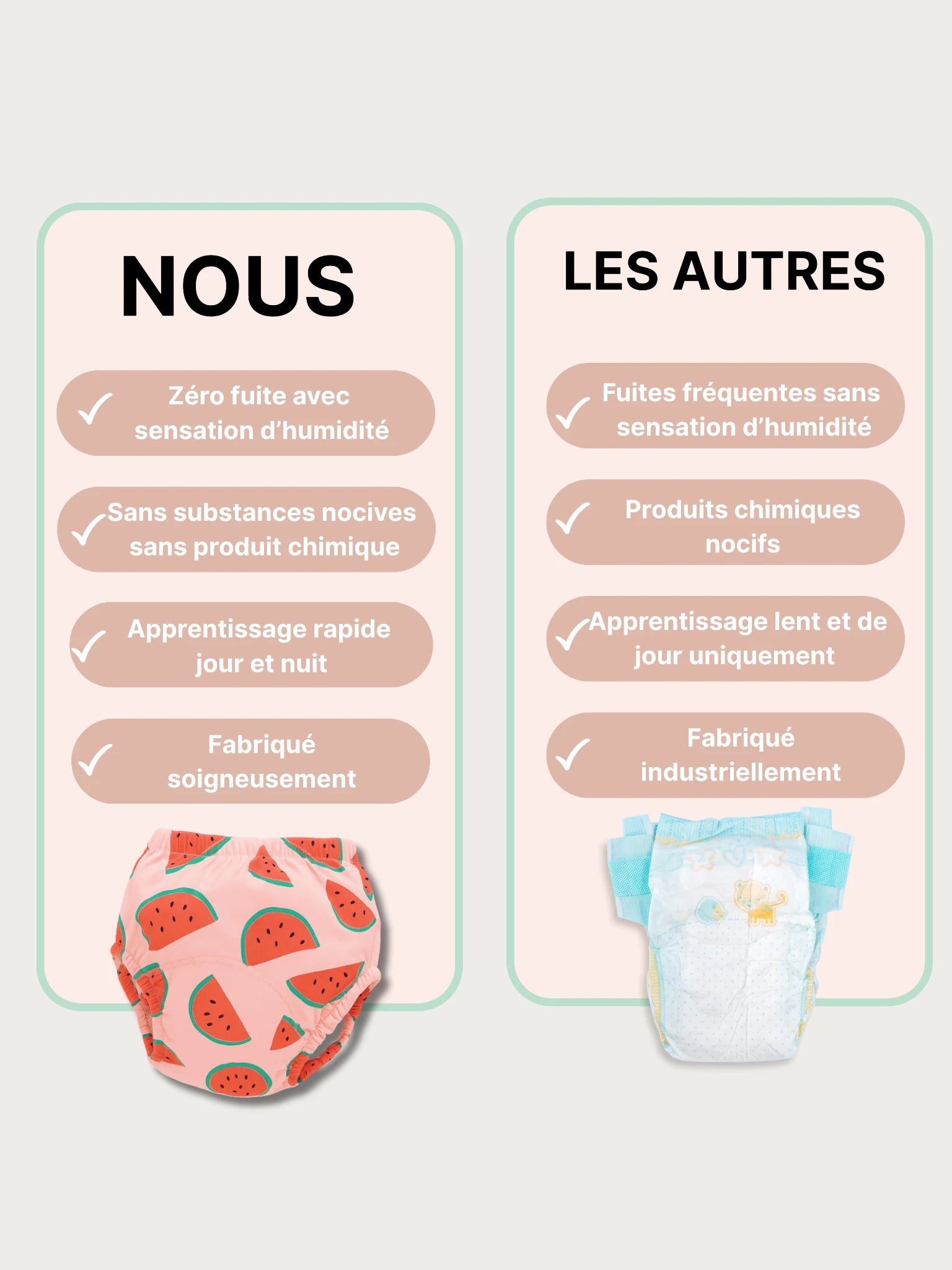 Les culottes d’apprentissage qui rendent votre enfant propre en seulement 3 semaines