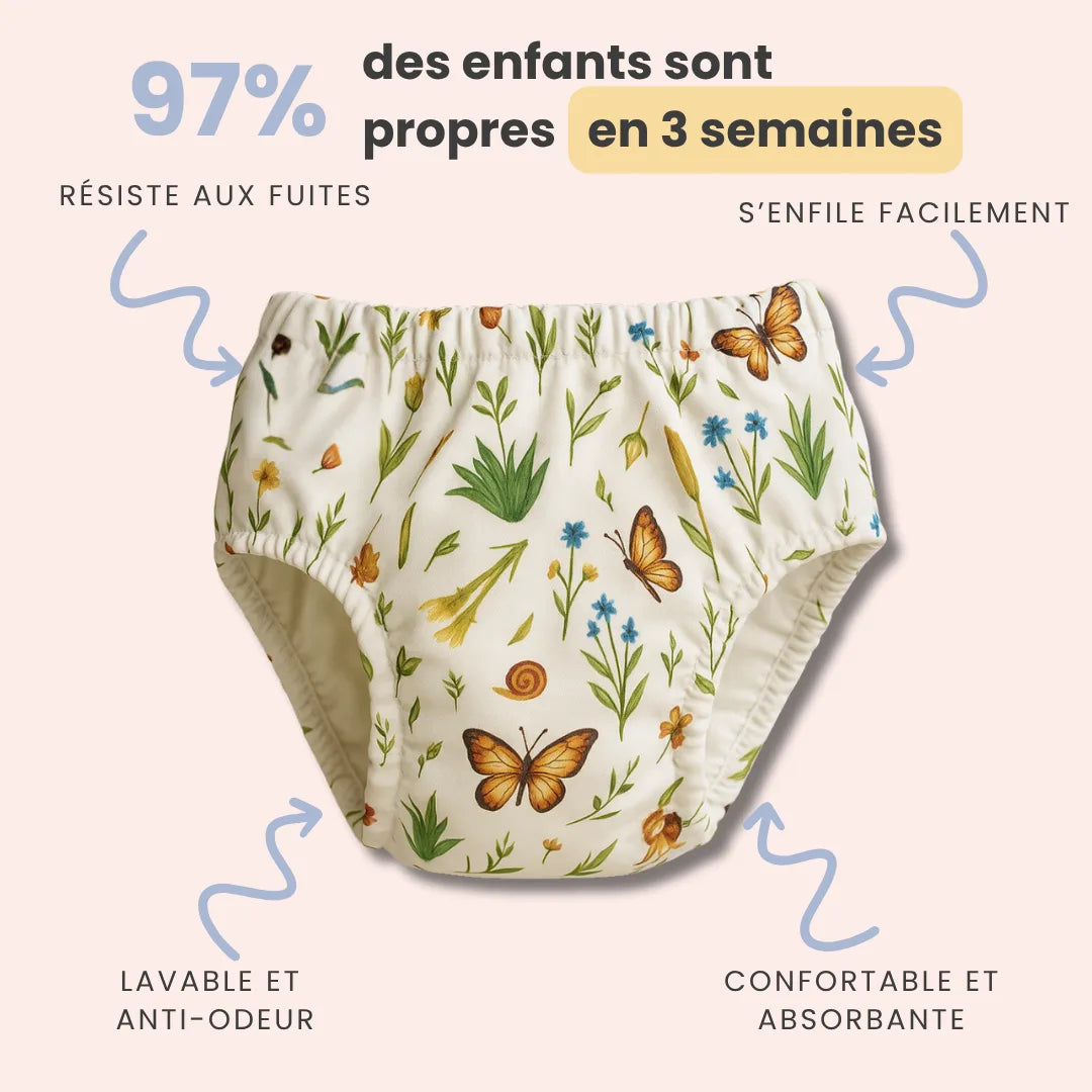 Lot de 3 culottes Oeko-Tex® - Motifs Coccinelles