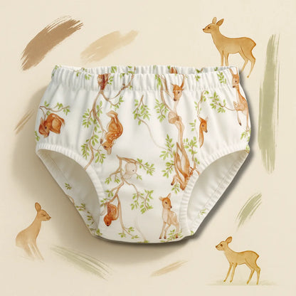 Lot de 3 culottes Oeko-Tex® - Motifs Biches