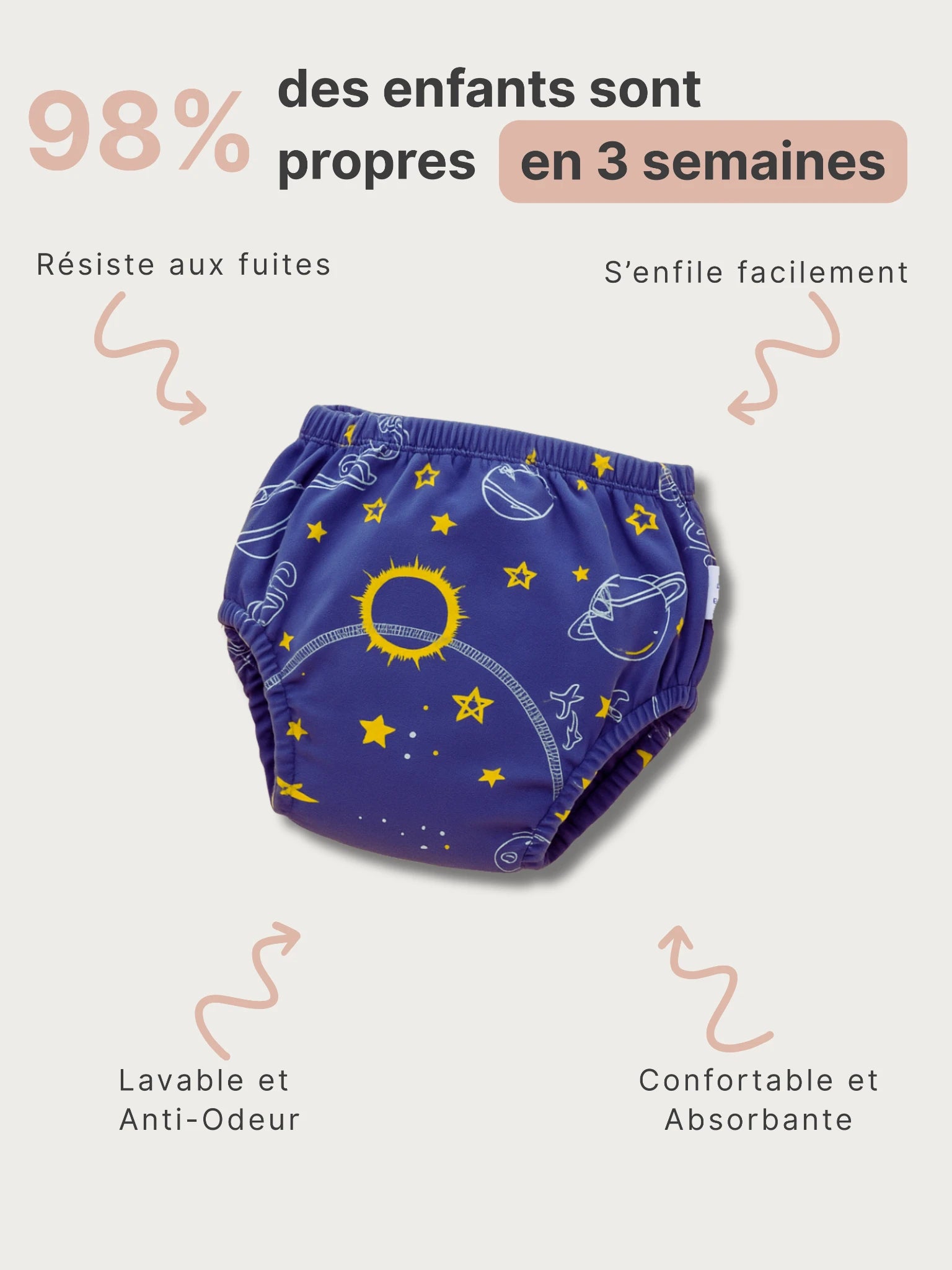 Les culottes d’apprentissage qui rendent votre enfant propre en seulement 3 semaines