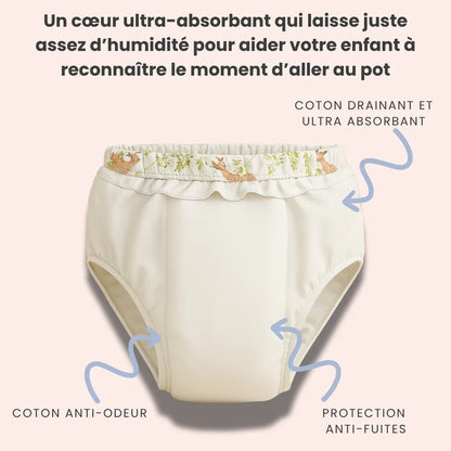 Lot de 3 culottes Oeko-Tex® - Motifs Coccinelles