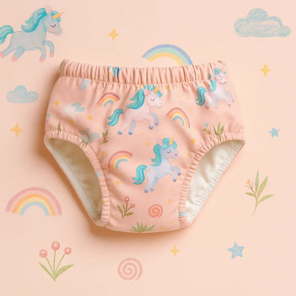 Lot de 3 culottes Oeko-Tex® - Motifs Licornes