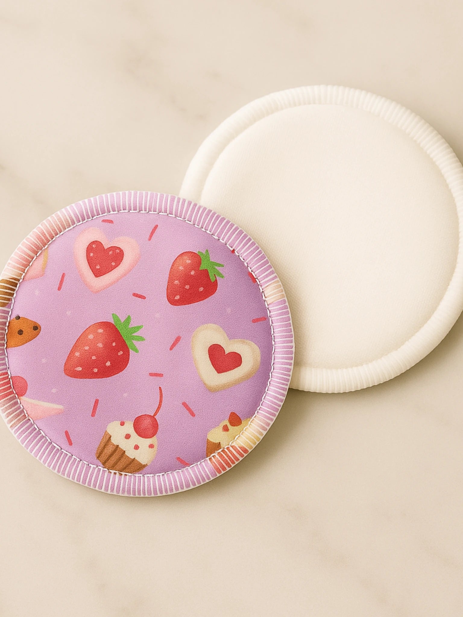 Lot de 2 Coussinets d’allaitement lavables Bonbons – Ultra-absorbants & réutilisables (Jour & Nuit)
