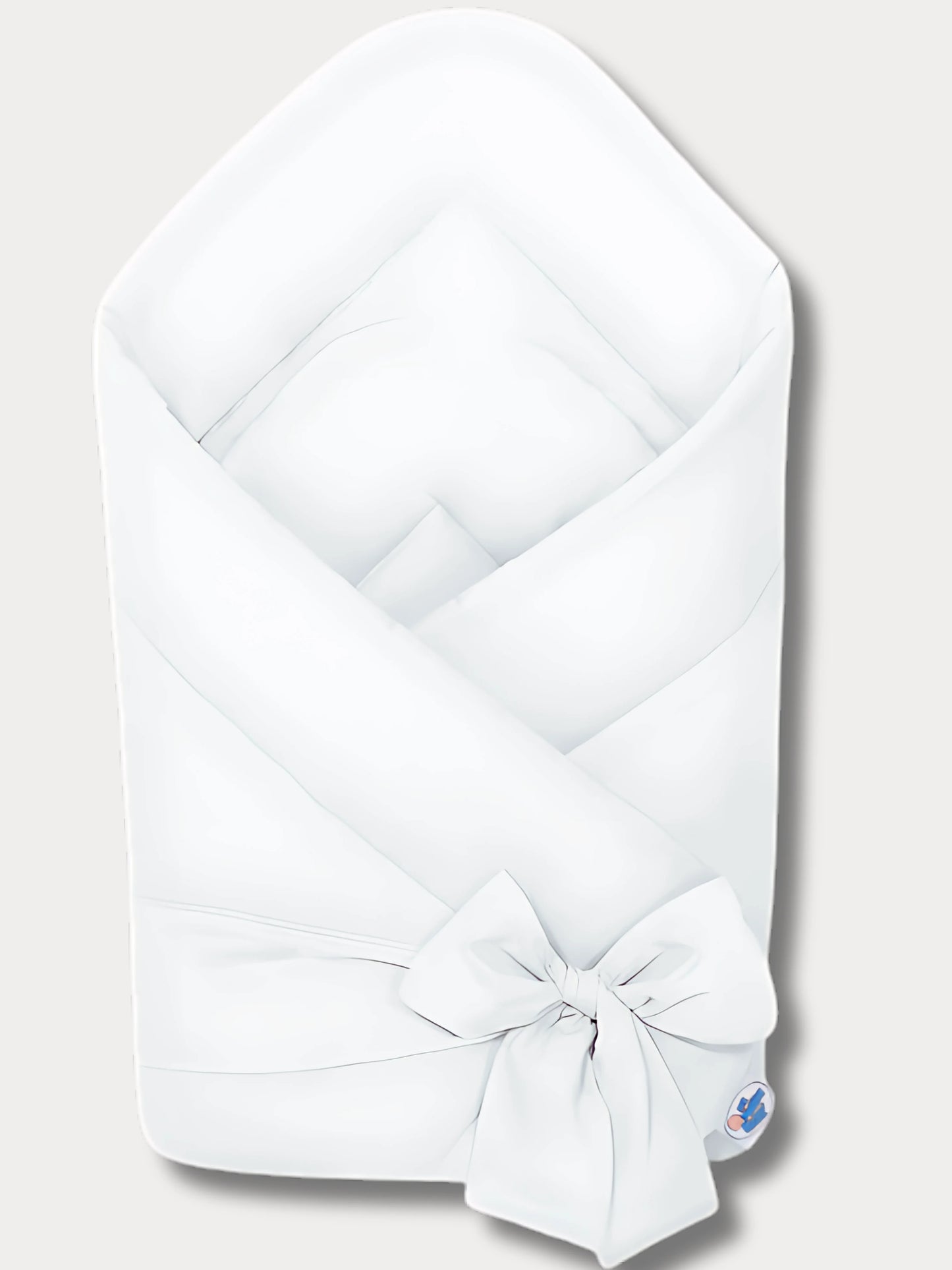 Nid d’ange blanc pour bébé, coton certifié Oeko-Tex® et fabrication artisanale – modèle Louise