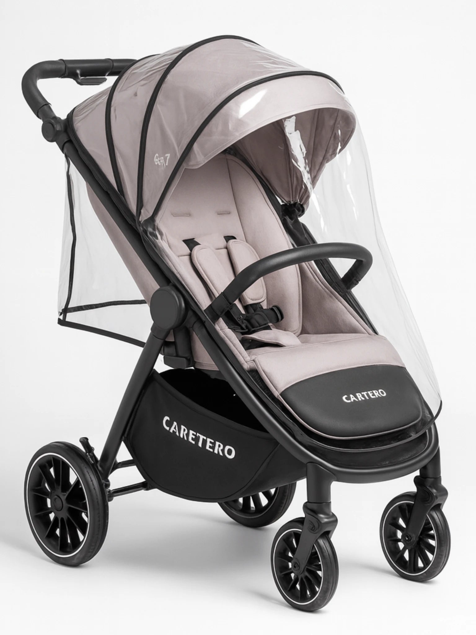 Poussette citadine smoky Caretero légère et compacte