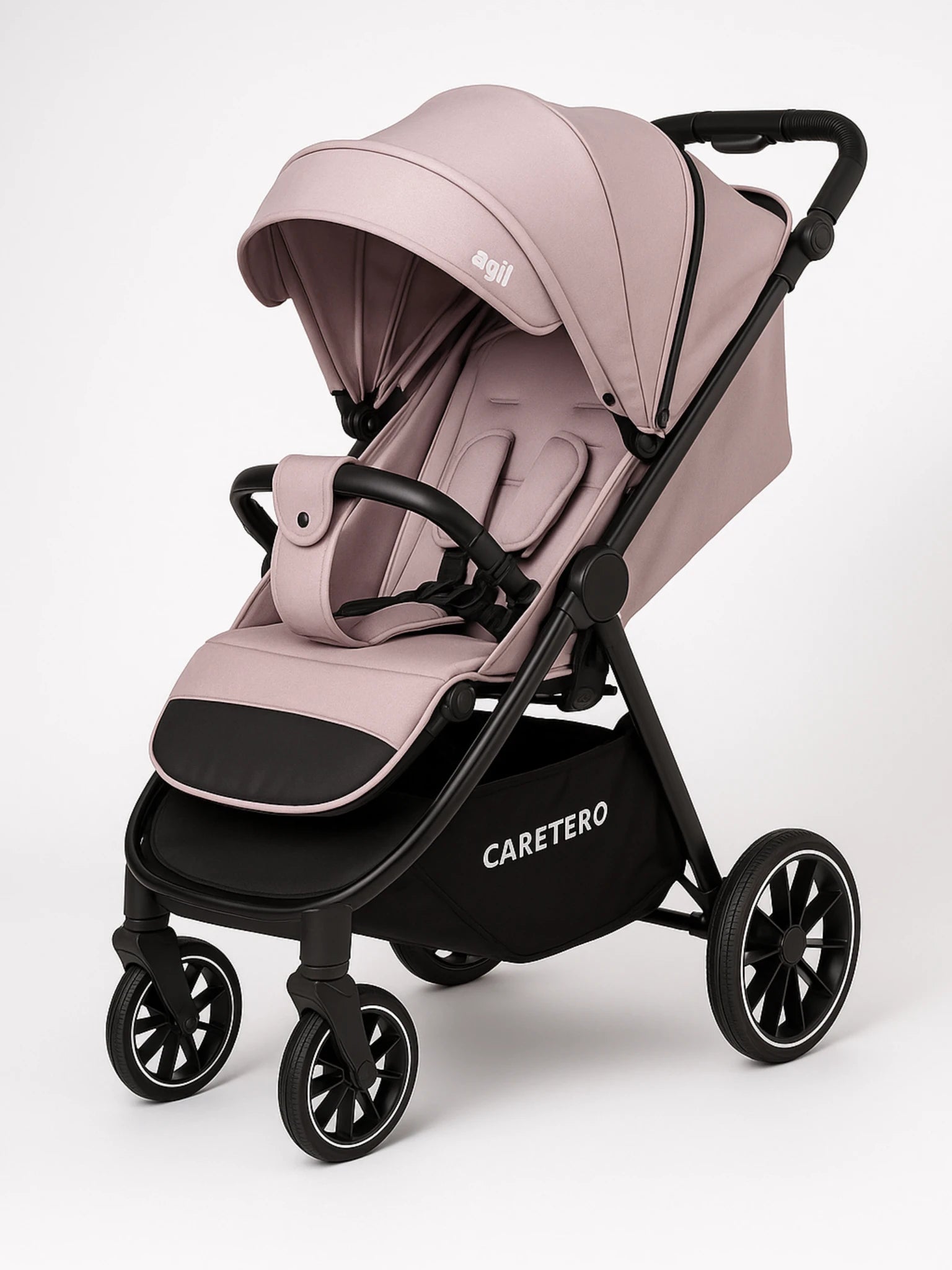 Poussette citadine smoky Caretero légère et compacte