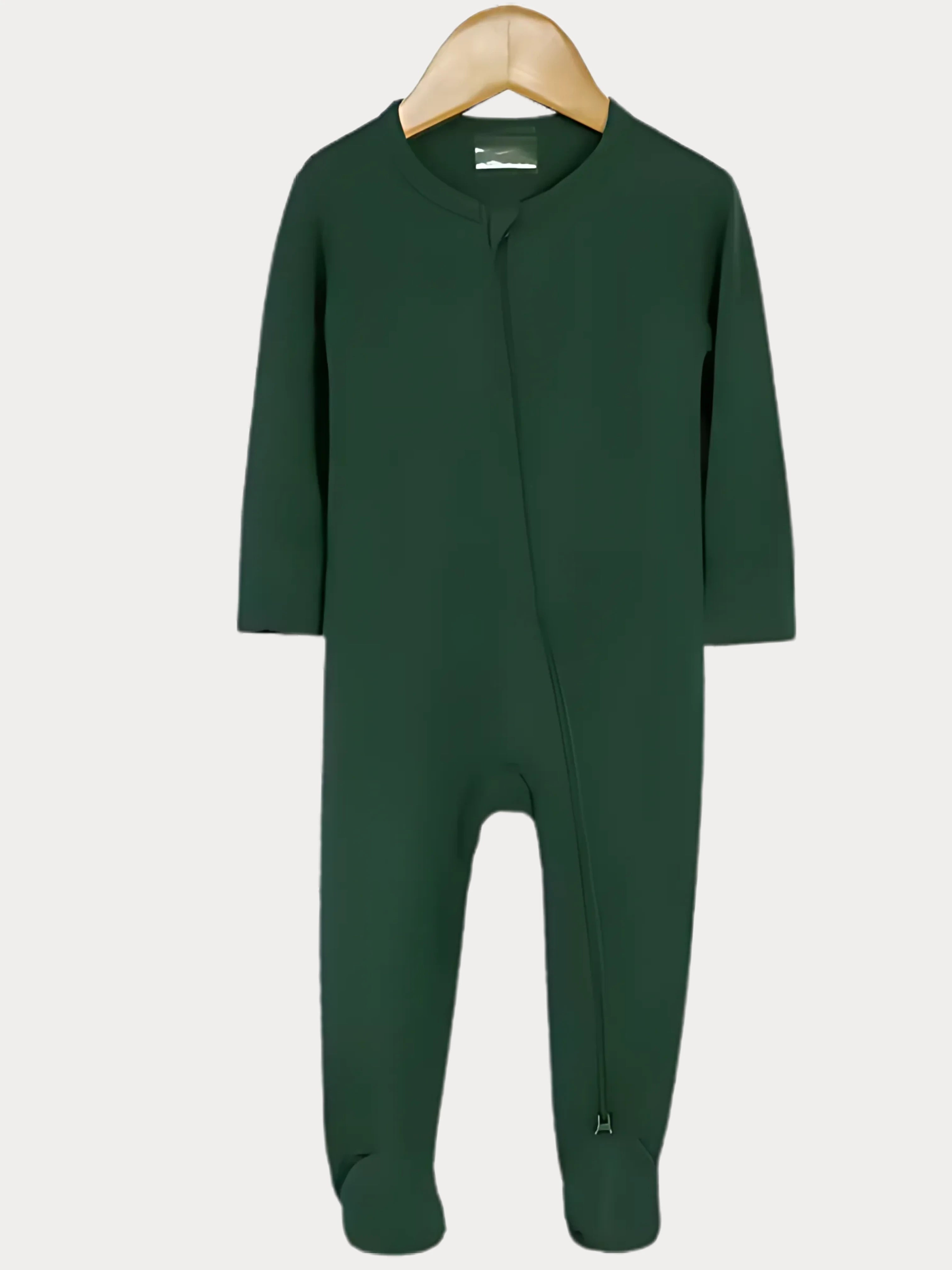 Pyjama une pièce en bambou recyclé – Zip asymétrique