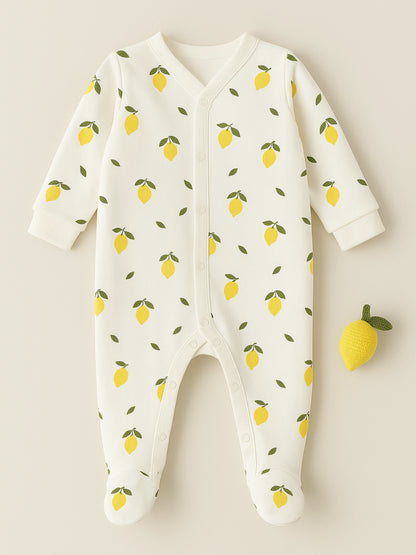 Fraîcheur d’Été & Douceur Naturelle | Le Pyjama Petits Citrons en Coton Biologique Oeko-Tex®