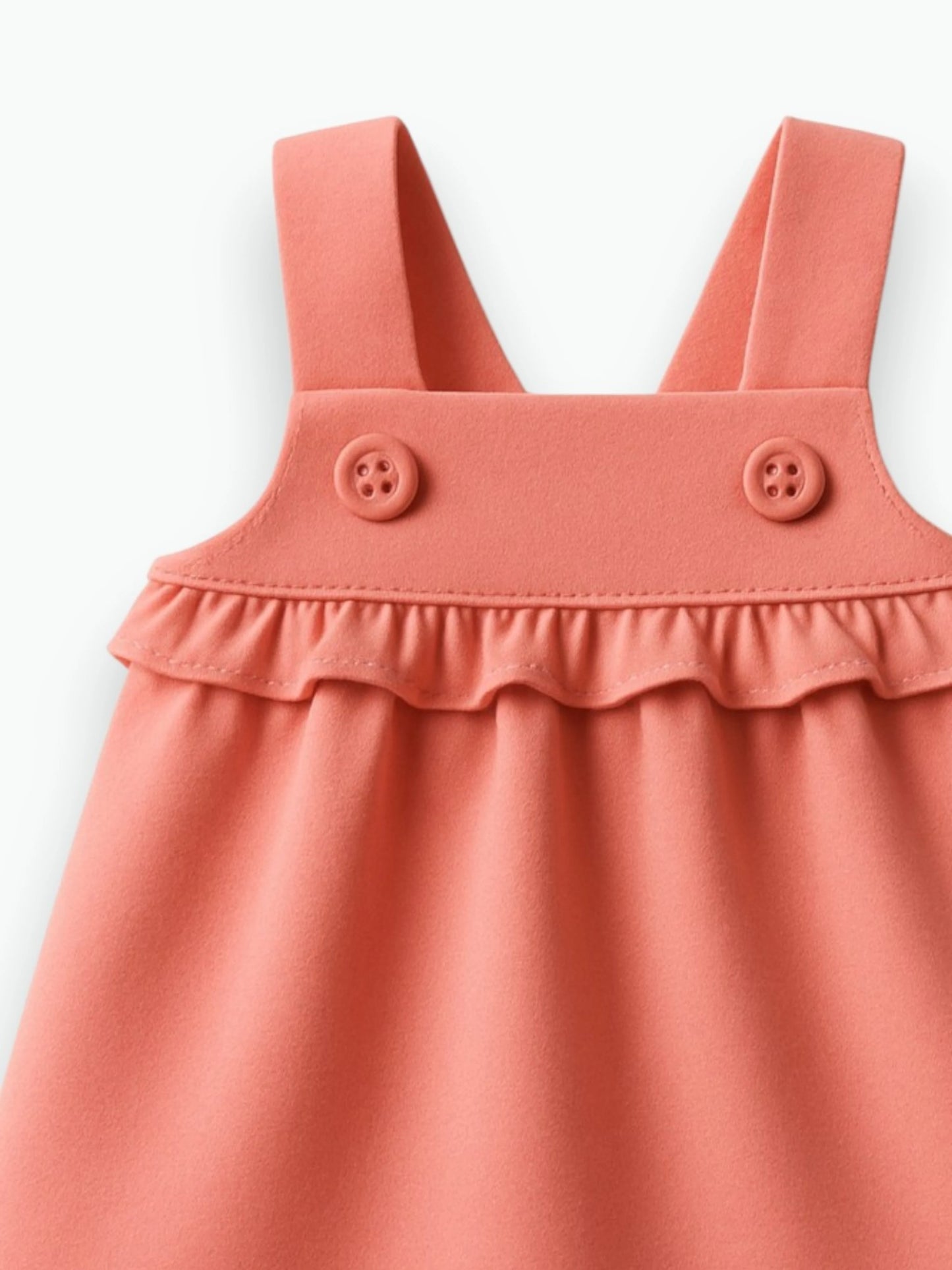 Robe framboise à bretelles en coton biologique Oeko-Tex®