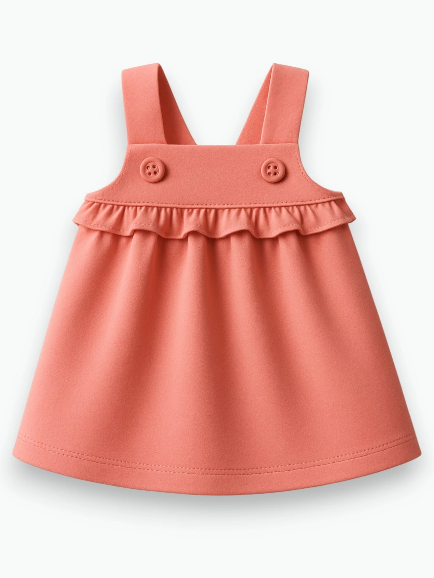 Robe framboise à bretelles en coton biologique Oeko-Tex®